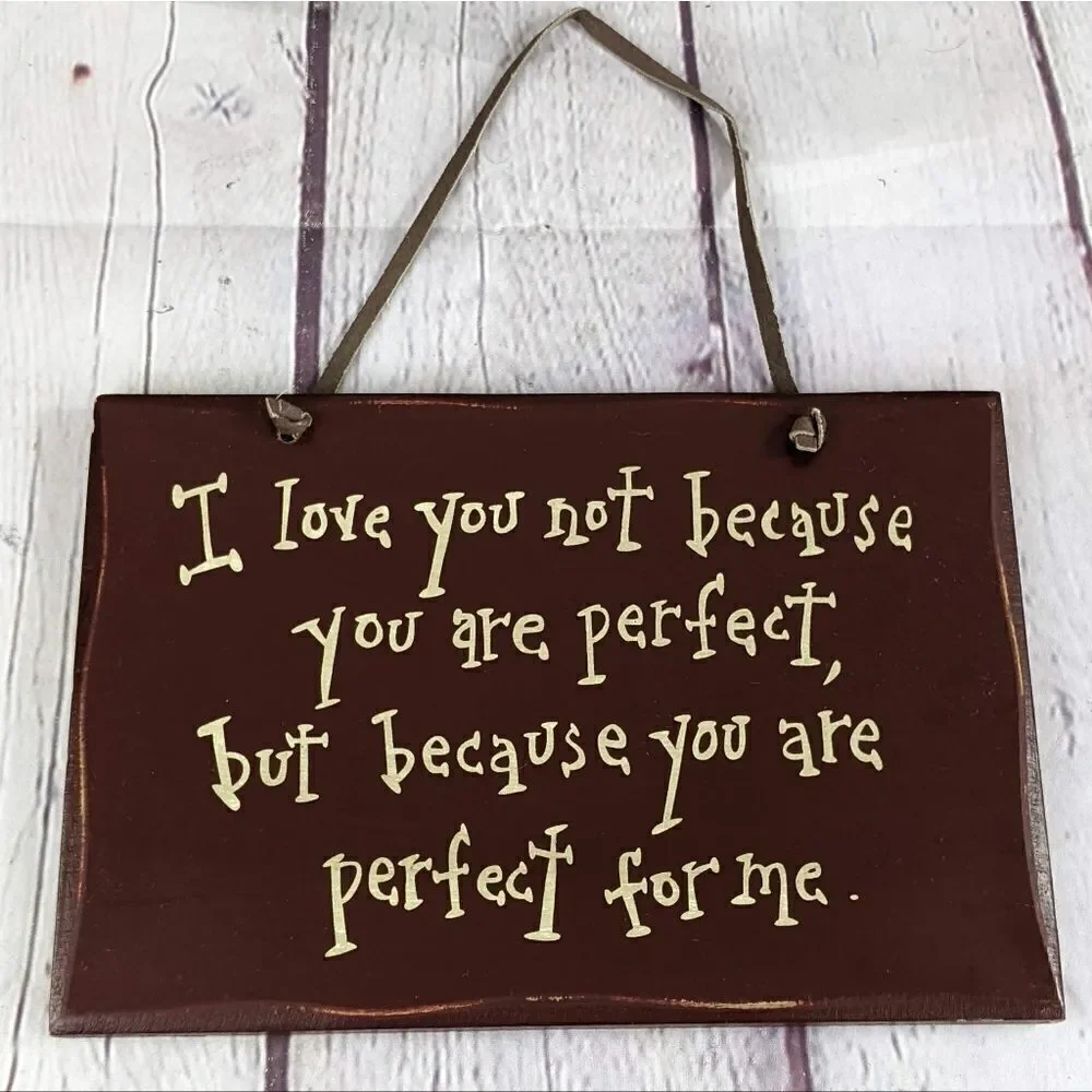 'Perfect For Me' Wood Wall Sign - Picture 2 of 6
